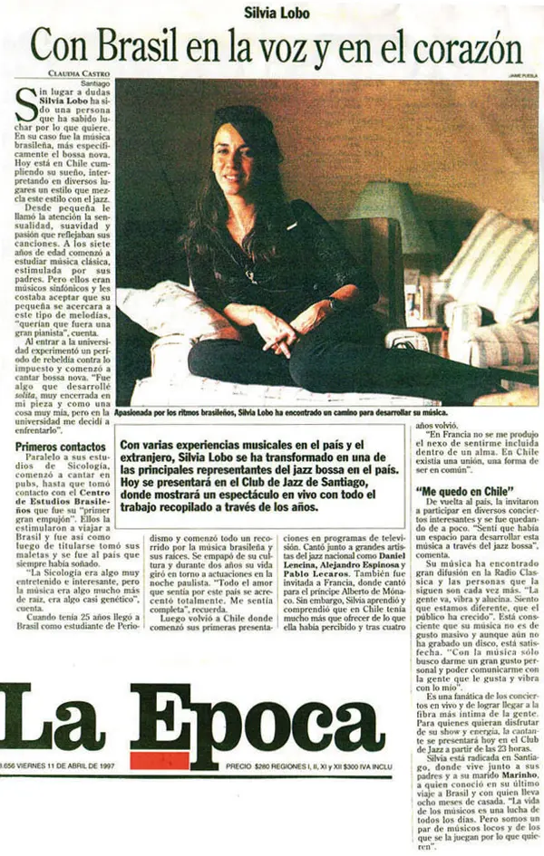 Nota en La Época