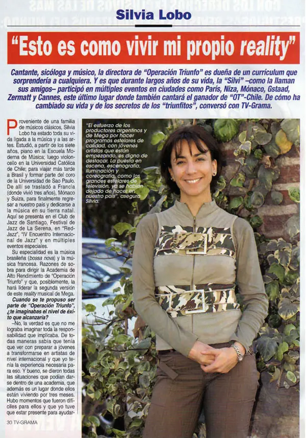 Silvia Lobo en TV Grama 1