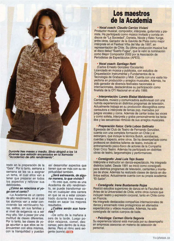 Silvia Lobo en TV Grama 4